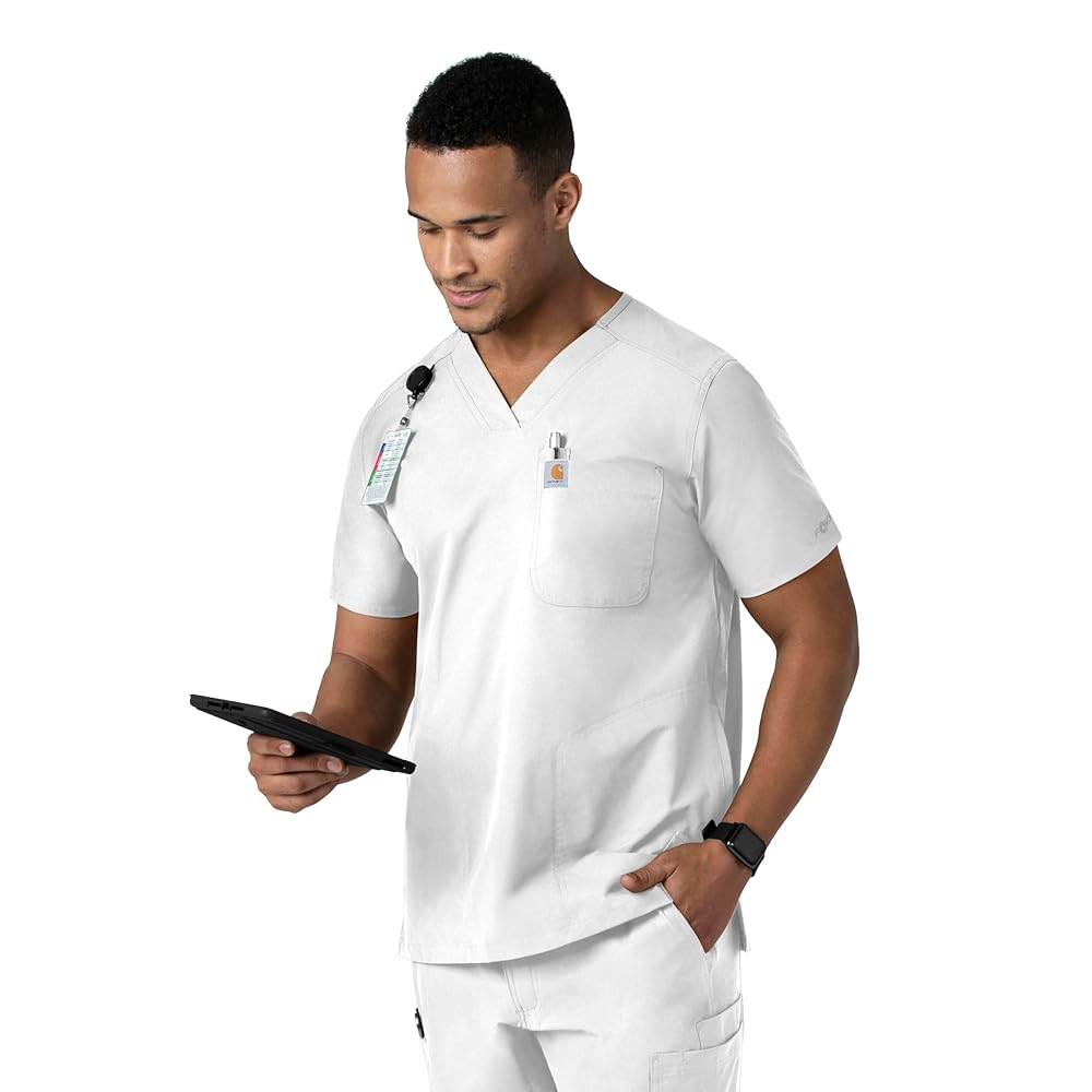 Amazon.co.jp: [Carhartt] 医療用スクラブ Men's Force V-neck